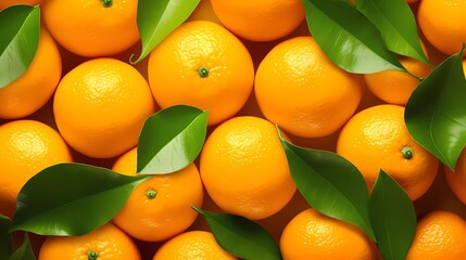 Orange fruit decorative background. generative ai - obrazy, fototapety, plakaty