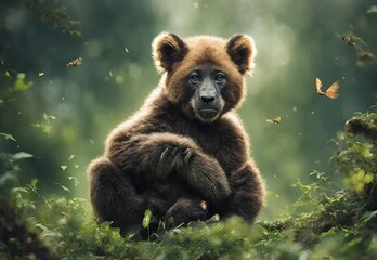 Obraz premium An image highlighting the beauty of nature, with a focus on endangered species, to raise awareness on Earth Day.