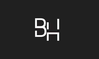 Fototapeta premium BH, HB, H , B Abstract Letters Logo Monogram 