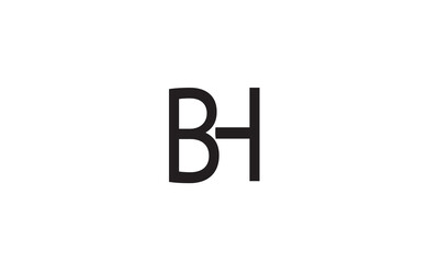 Obraz premium BH, HB, H , B Abstract Letters Logo Monogram 