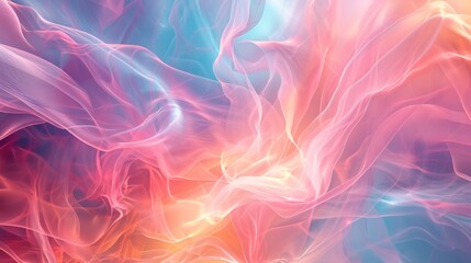 Minimalism and abstract background, pastel colors, fractals effect