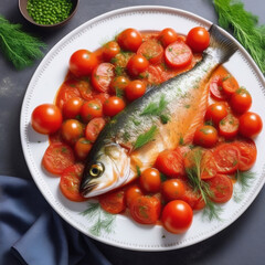 fish with vegetables