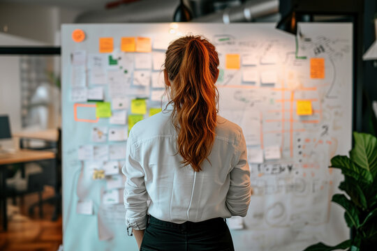 Event planner strategizing