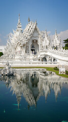White Temple Chiang Rai Thailand - obrazy, fototapety, plakaty