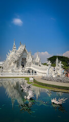 White Temple Chiang Rai Thailand - obrazy, fototapety, plakaty