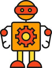 Cartoon Robot Icon
