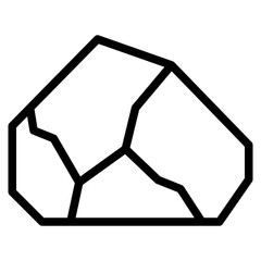 stone icon, rock icon