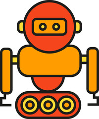 Humanoid Robot Icon
