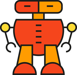 Robot Character Icon
