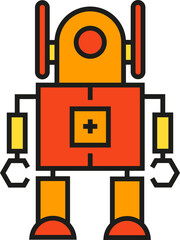 Robot Character Icon
