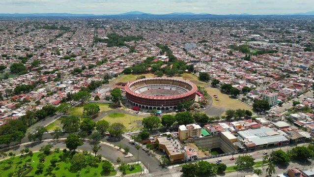 Flight to Glory: Drone Journey Towards Bullring Nuevo Progreso, Guadalajara