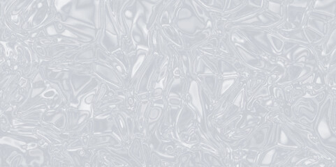 Crystal clear Shiny white or gray abstract background texture, the texture of a crumpled crystalized marble, plastic or polyethylene bag texture with liquid stains, Texture of ice on the surface. - obrazy, fototapety, plakaty