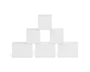 Paper Boxes set on white background