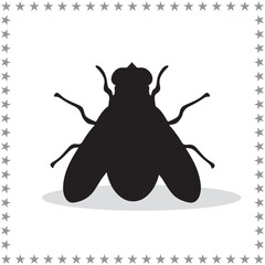 Fly Silhouette, cute Fly Vector Silhouette, Cute Fly cartoon Silhouette, Fly vector Silhouette, Fly icon Silhouette, Fly vector																									