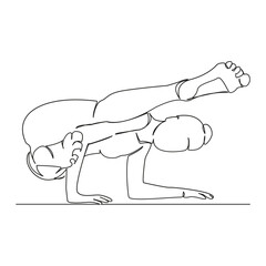 girl doing yoga in bakassen