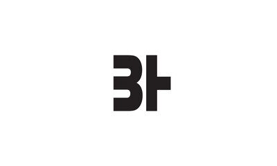 BH, HB, H , B Abstract Letters Logo Monogram