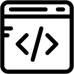 HTML Coding Vector Icon