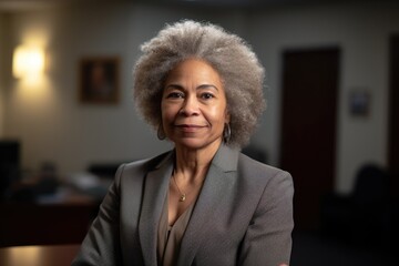 happy, legal and portrait of woman in law office for social justice with confidence - obrazy, fototapety, plakaty