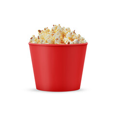 Popcorn Bucket on white background