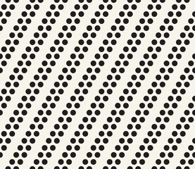 Vector seamless pattern. Repeating geometric elements. Stylish monochrome background design.