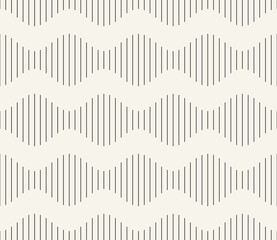 Vector seamless pattern. Repeating geometric elements. Stylish monochrome background design.