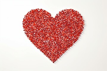 Big heart made of small hearts, perfect for a Valentine's Day card. Generative AI