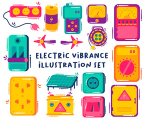 Collection of Electrical Equipment Illustrations