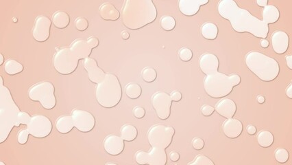 peach fuzz gradient liquid blob abstract 4k animation , droplets on 2024 color, motion background design element