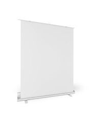 Roll-up Banner on white background