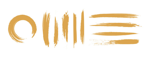 アナログタッチ素材：筆の質感　墨　インク　筆模様　波模様筆の筆跡素材。ブラシストローク