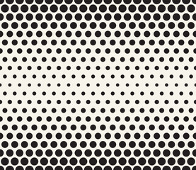 Vector seamless pattern. Repeating geometric elements. Stylish monochrome background design.