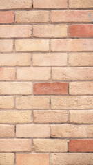 Obraz premium Pared de ladrillos rojos y amarillos