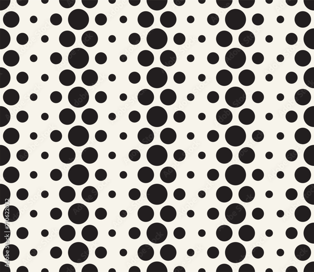 Wall mural vector seamless pattern. repeating geometric elements. stylish monochrome background design.