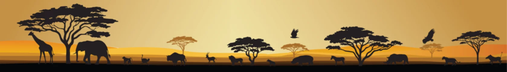 Fotobehang Chocoladebruin African Safari  © Rampel