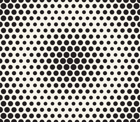 Vector seamless pattern. Repeating geometric elements. Stylish monochrome background design.