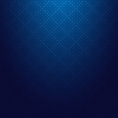 Dot lines pattern on dark blue background and texture with lighting effect