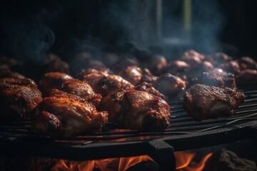 grilled meat on the grill