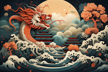 Landscape with dragon