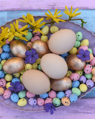 Easter. Lots of Easter eggs