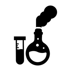 Data science, biochemistry, chemical lab,  icon