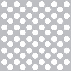 grey background with white polka dots