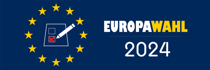 Obraz na płótnie Canvas Europawahl 2024