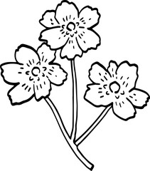 cute cartoon flower drawing.