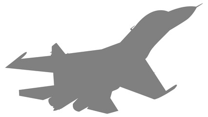 Silhouette of the Jet Fighter, Fighter aircraft are military aircraft designed primarily for air-to-air combat. Format PNG