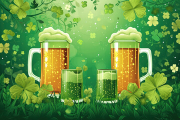 It is customary to wear green clothing, accessories, and even green-dyed food or drinks on St. Patrick's Day.