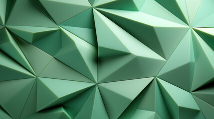 Abstract geometric shape light green color paper background