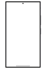 smartphone and smart mobile phone flat vector illustration. Realistic smartphone mockup. Phone with different colours. Vector.