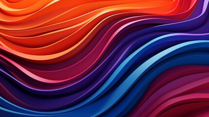 Abstract wavy background paper cut wallpaper slide