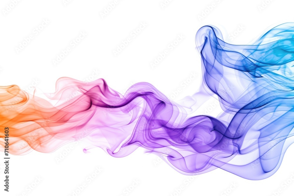 Poster colored smokes captured in the air. suitable for various creative projects