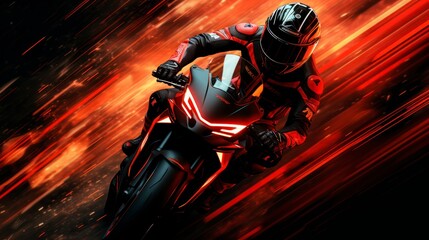 Motorbike sport background, modern dynamic large screen